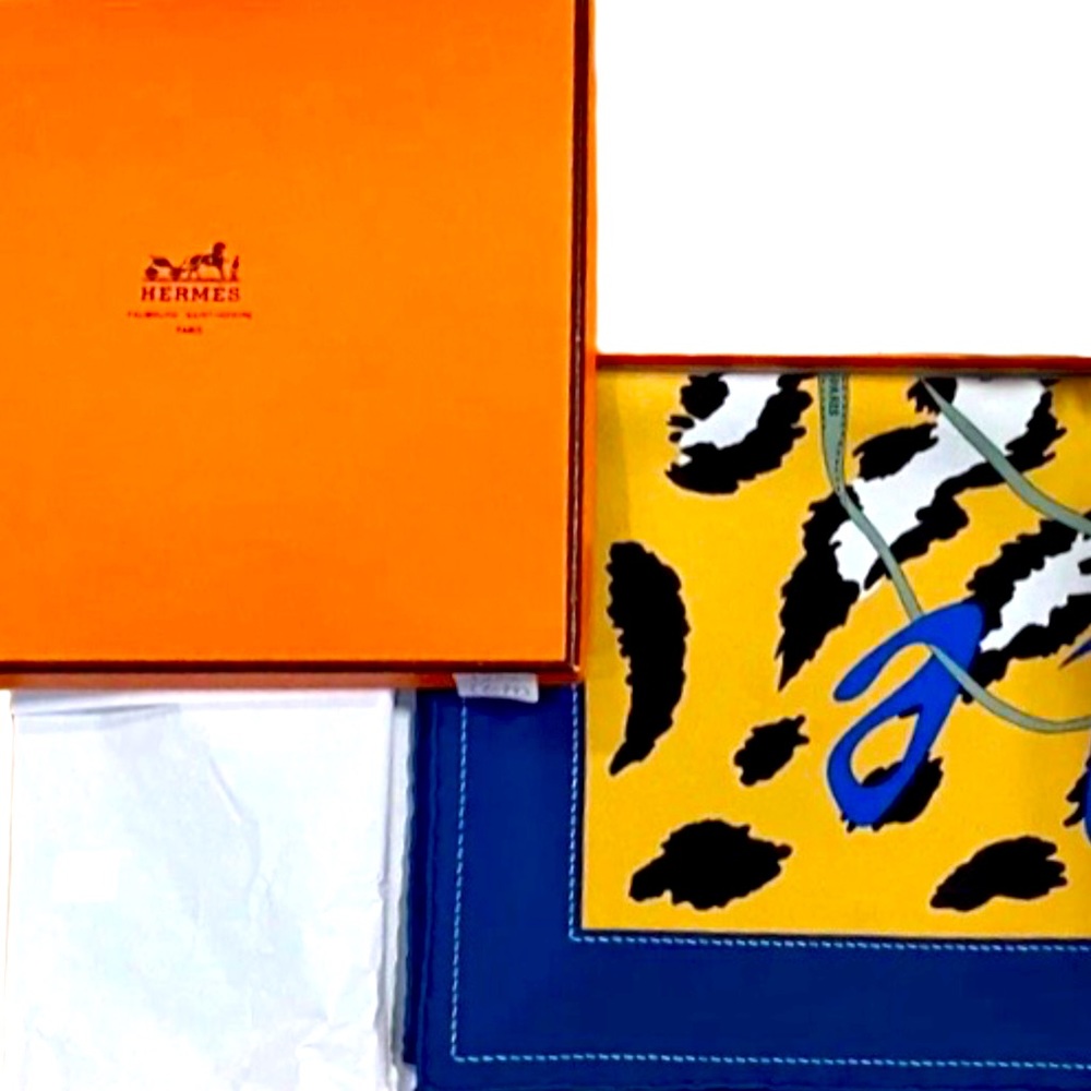 NWT - Vintage 100% Silk Hermes Scarf Monsieur Et Madame (RARE FIND)